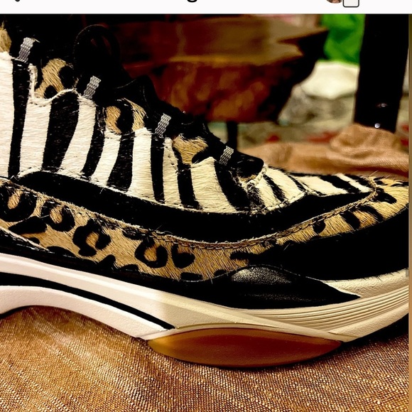 Mark Nason Mixed Fur Print Griller Sneaker - Picture 5 of 11